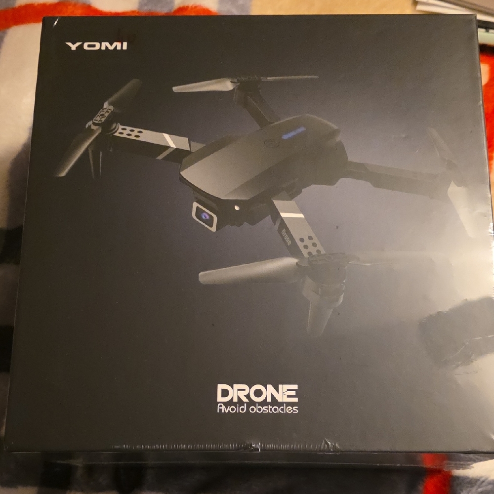 Black Drone with Obstacle Avoidance